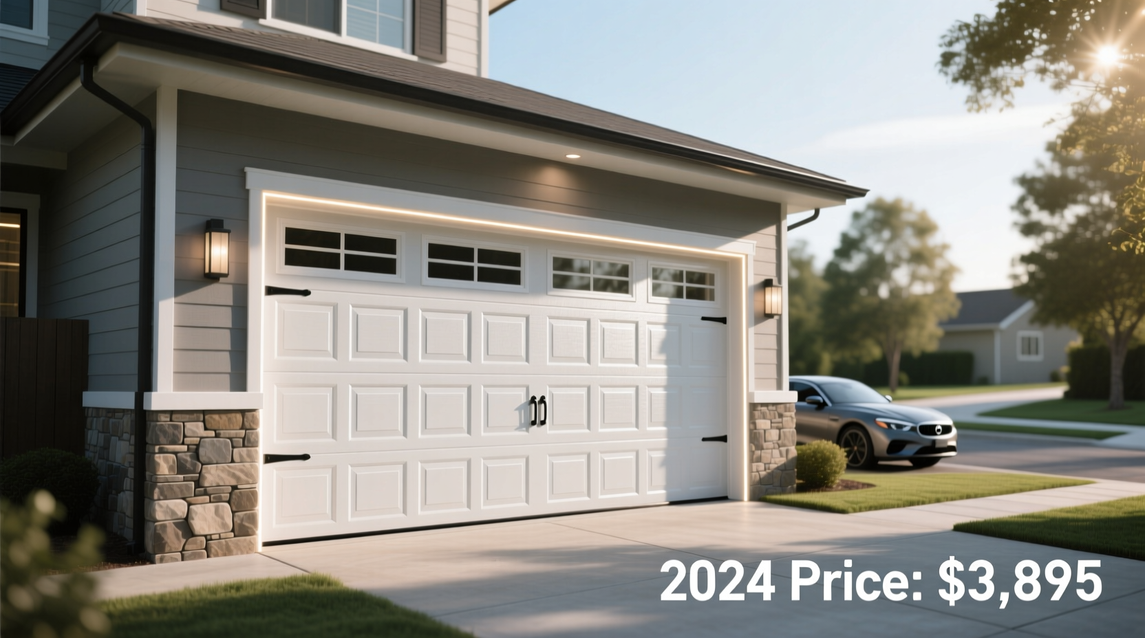 how much does a two car garage door cost