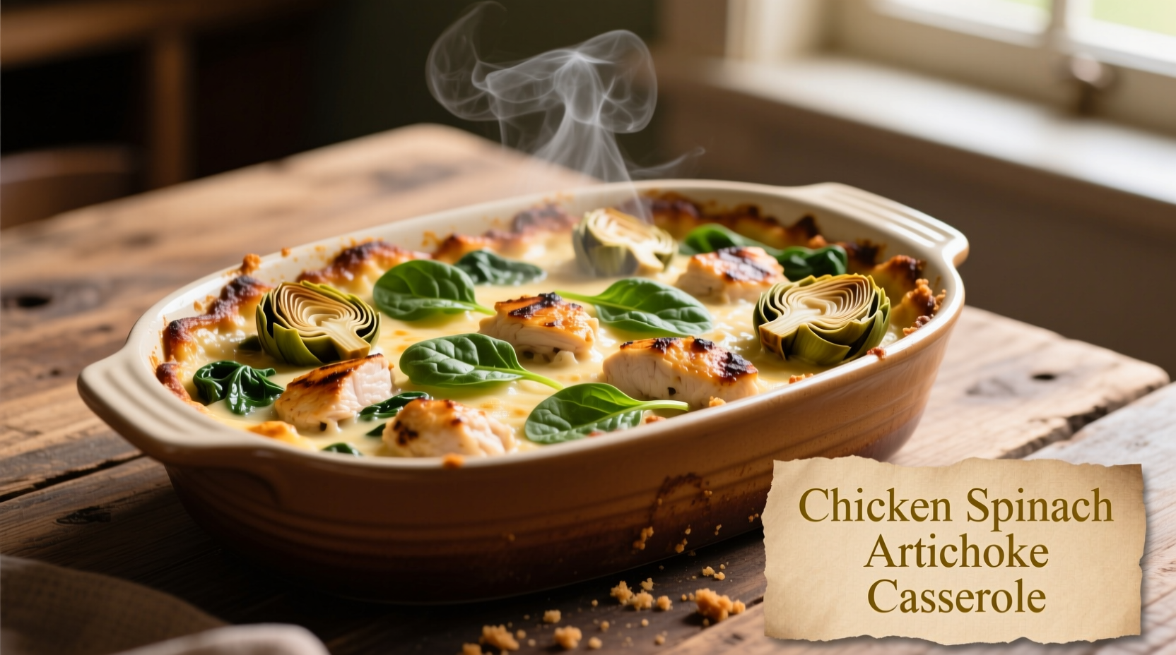 Perfect Chicken Spinach Artichoke Casserole Recipe in 45 Minutes