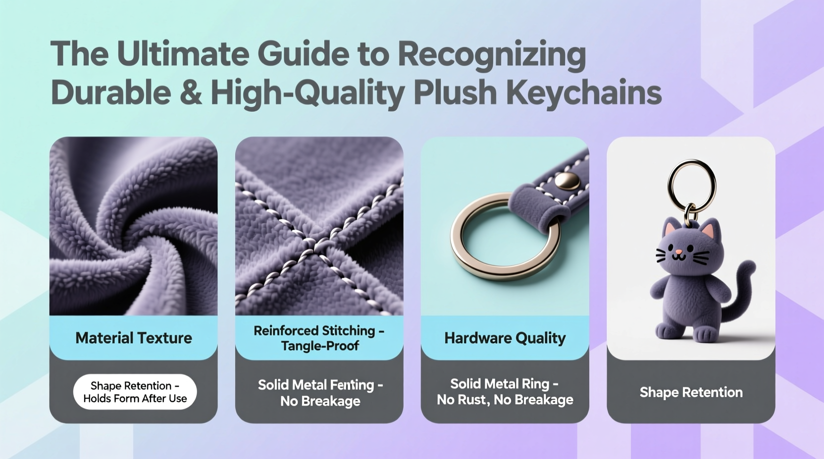 the ultimate guide to recognizing durable and high quality plush keychains