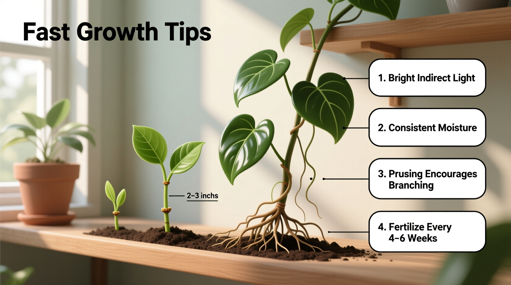 how long does pothos take to grow