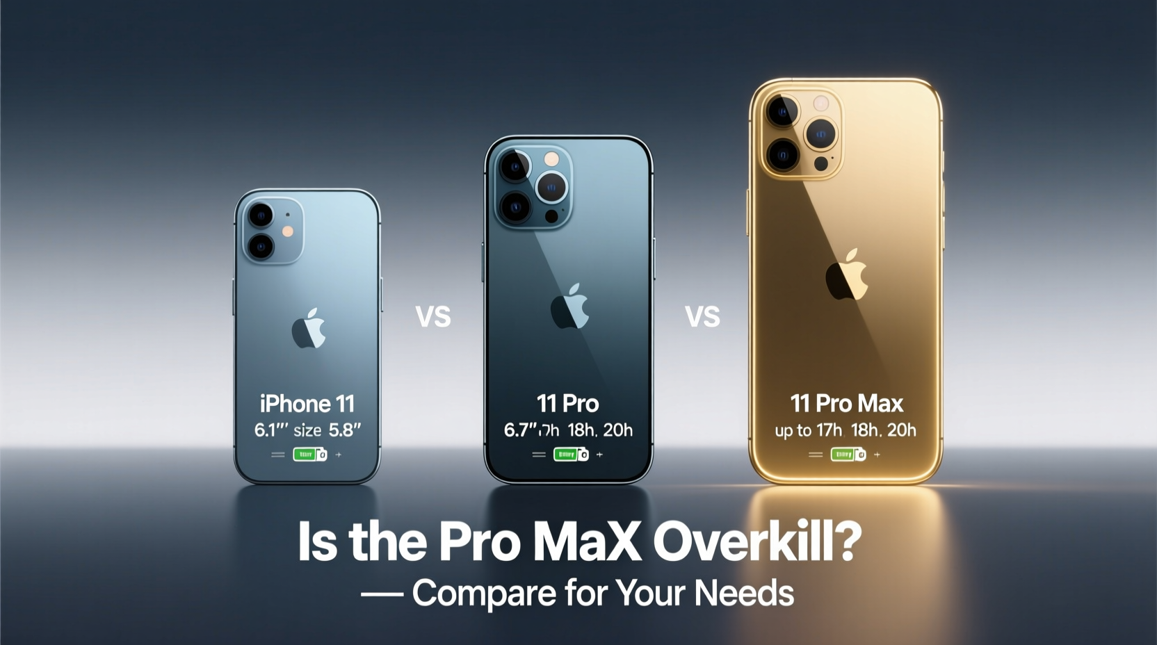iphone 11 vs 11 pro vs pro max is the pro max overkill or should i just stick with the regular 11