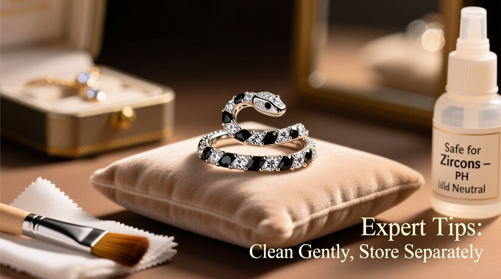 expert tips for cleaning your zircon snake ring safely and effectively