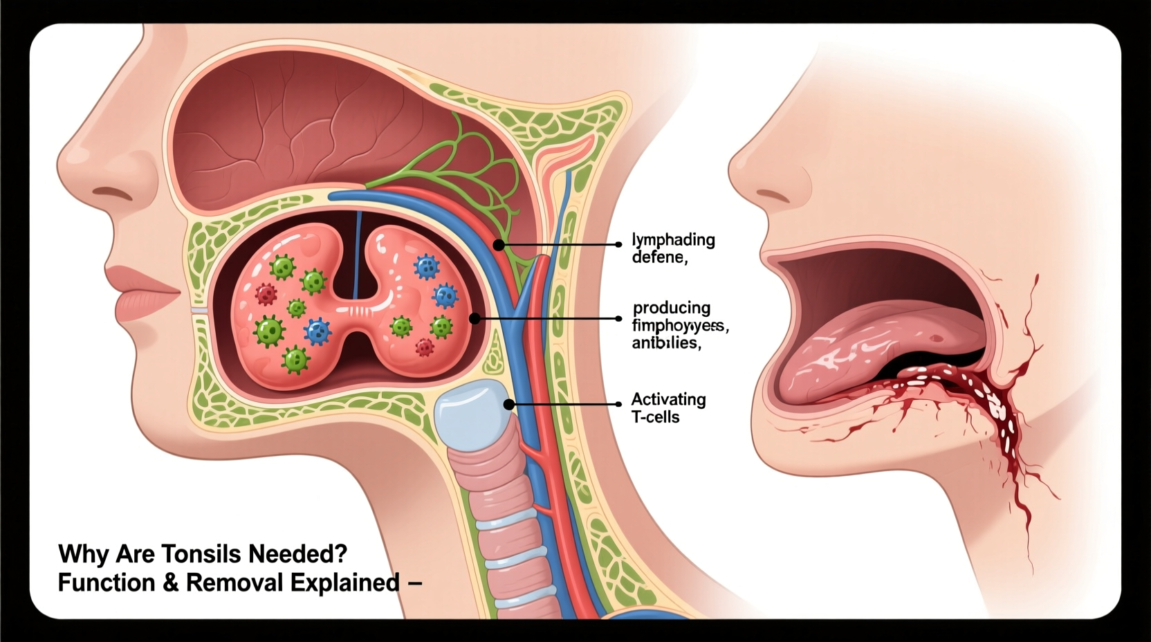 why are tonsils needed function and when theyre removed