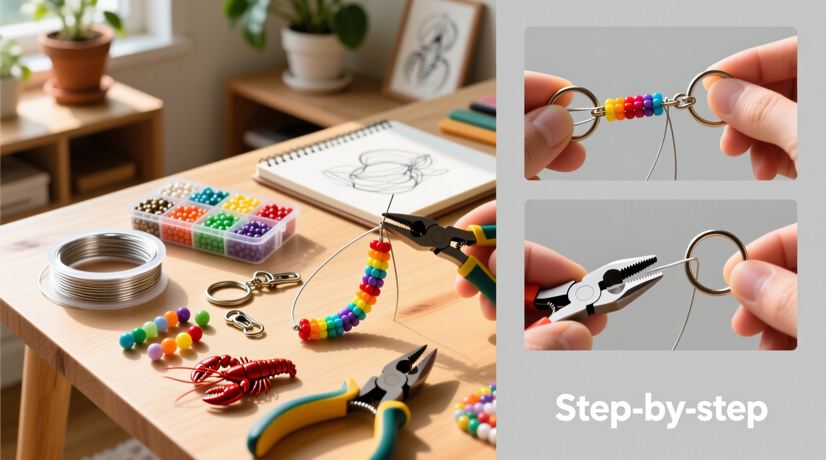 step by step guide to crafting unique diy beaded keychains at home