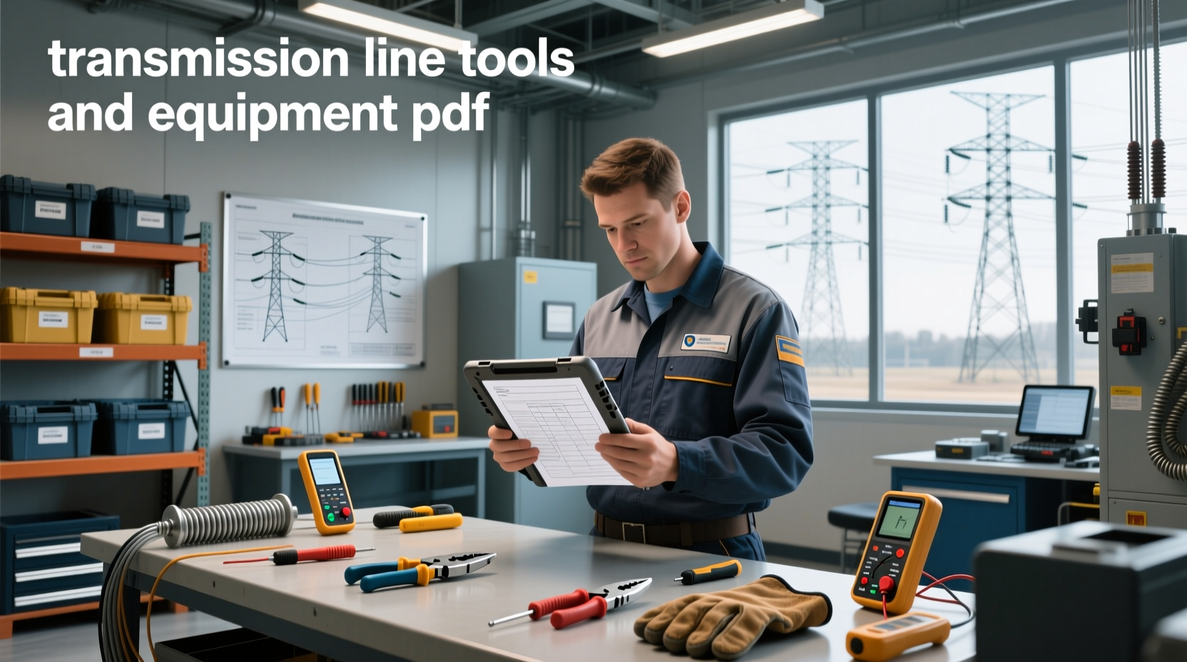 What tools are used for transmission line stringing? PDF guide