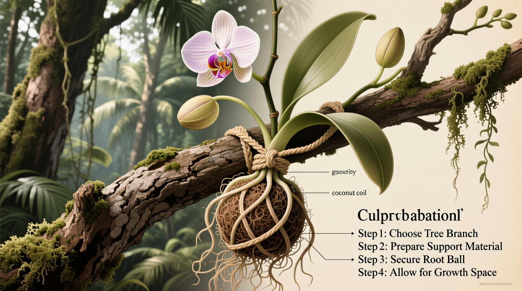 How to Tie an Orchid to a Tree: Step-by-Step Guide
