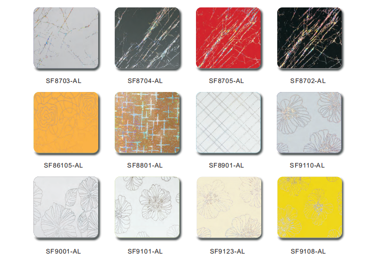 Nice design 4mm acm panel laser pattern aluminum composite plate
