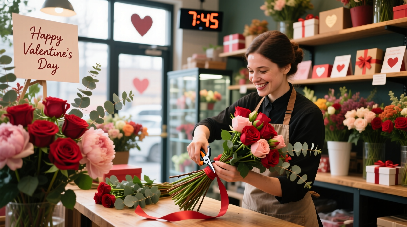 how florists prepare for valentines day