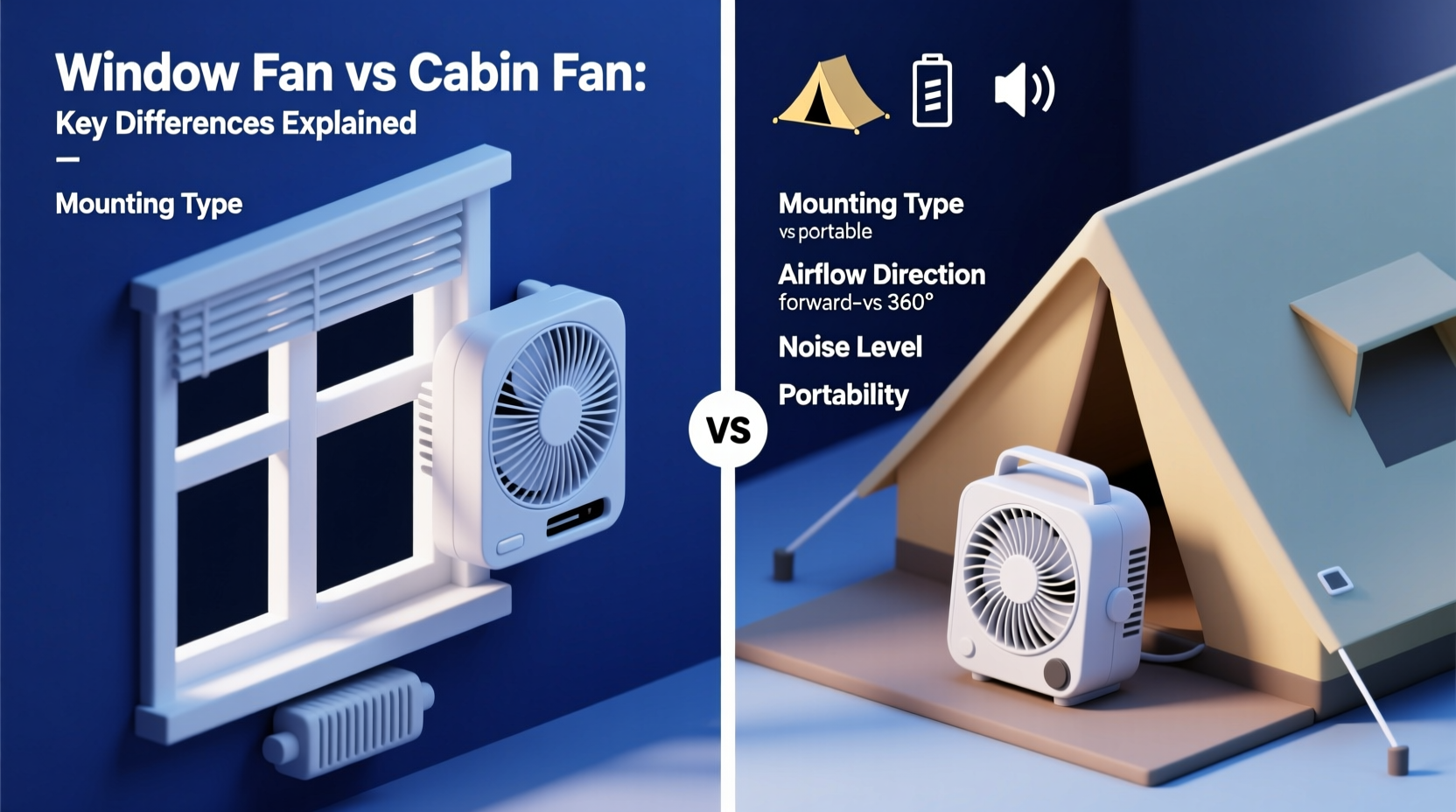 window fan vs cabin fan