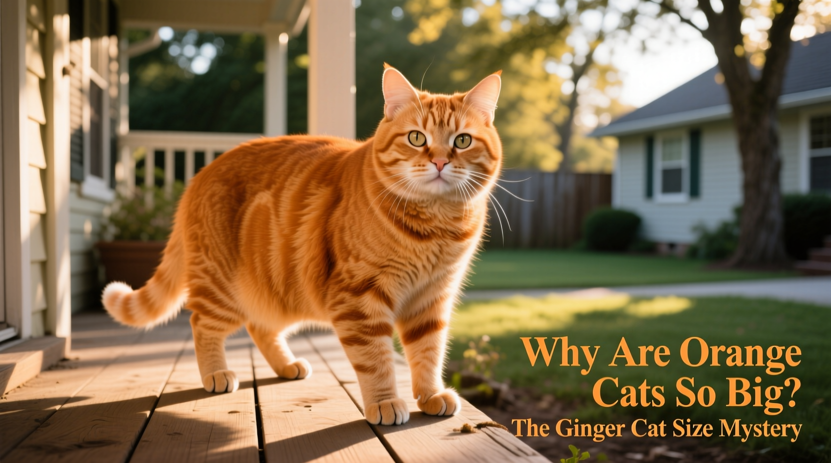 why are orange cats so big exploring the ginger cat size mystery