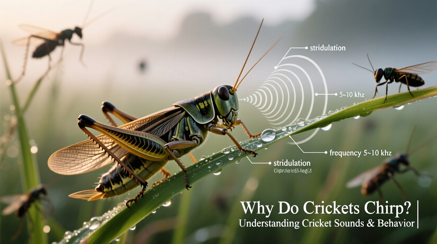 why do crickets chirp understanding cricket sounds behavior