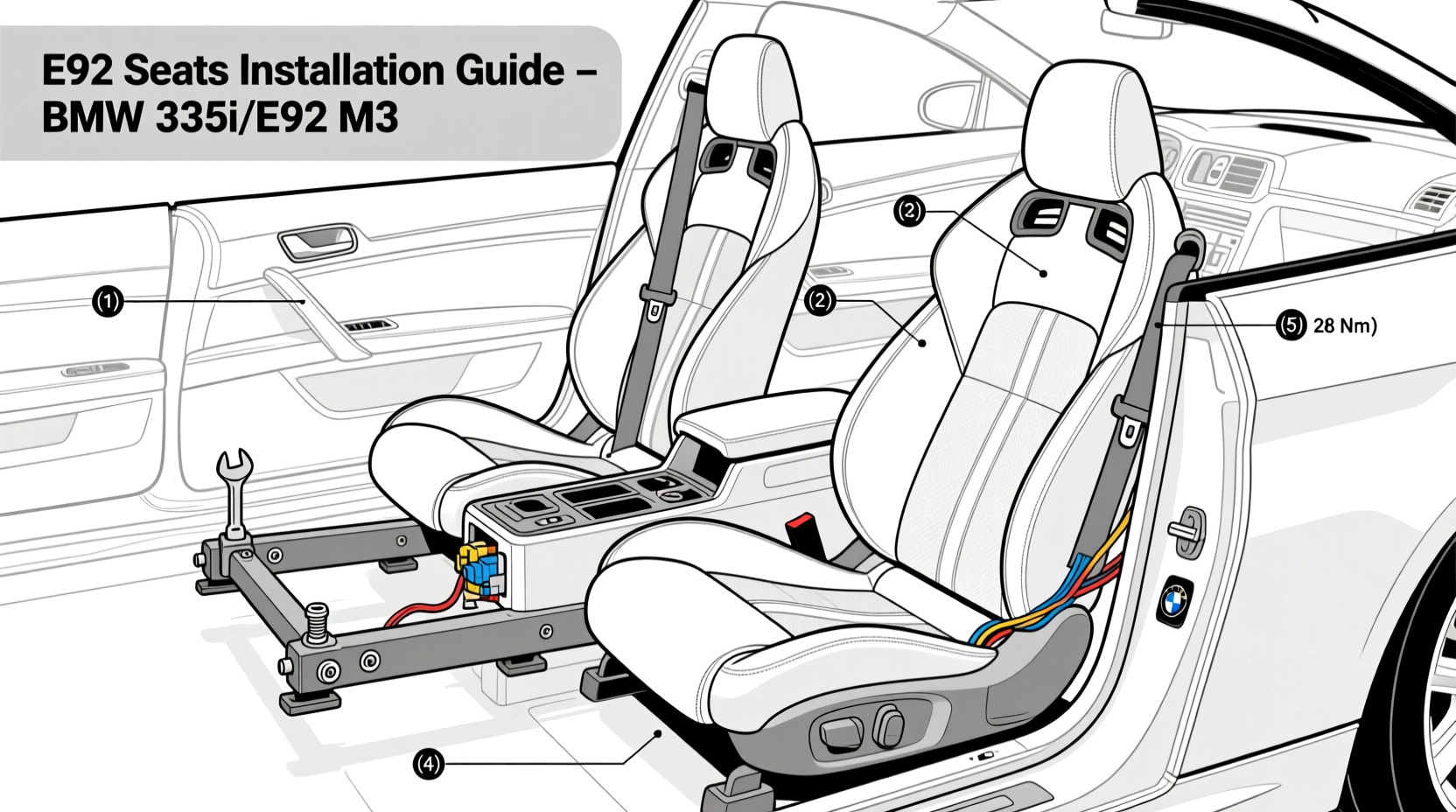 e92 seats installation guide
