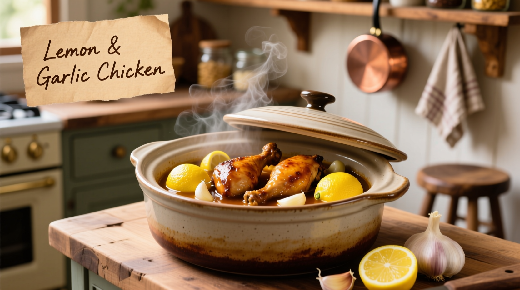 Perfect Lemon Garlic Chicken Slow Cooker Recipe