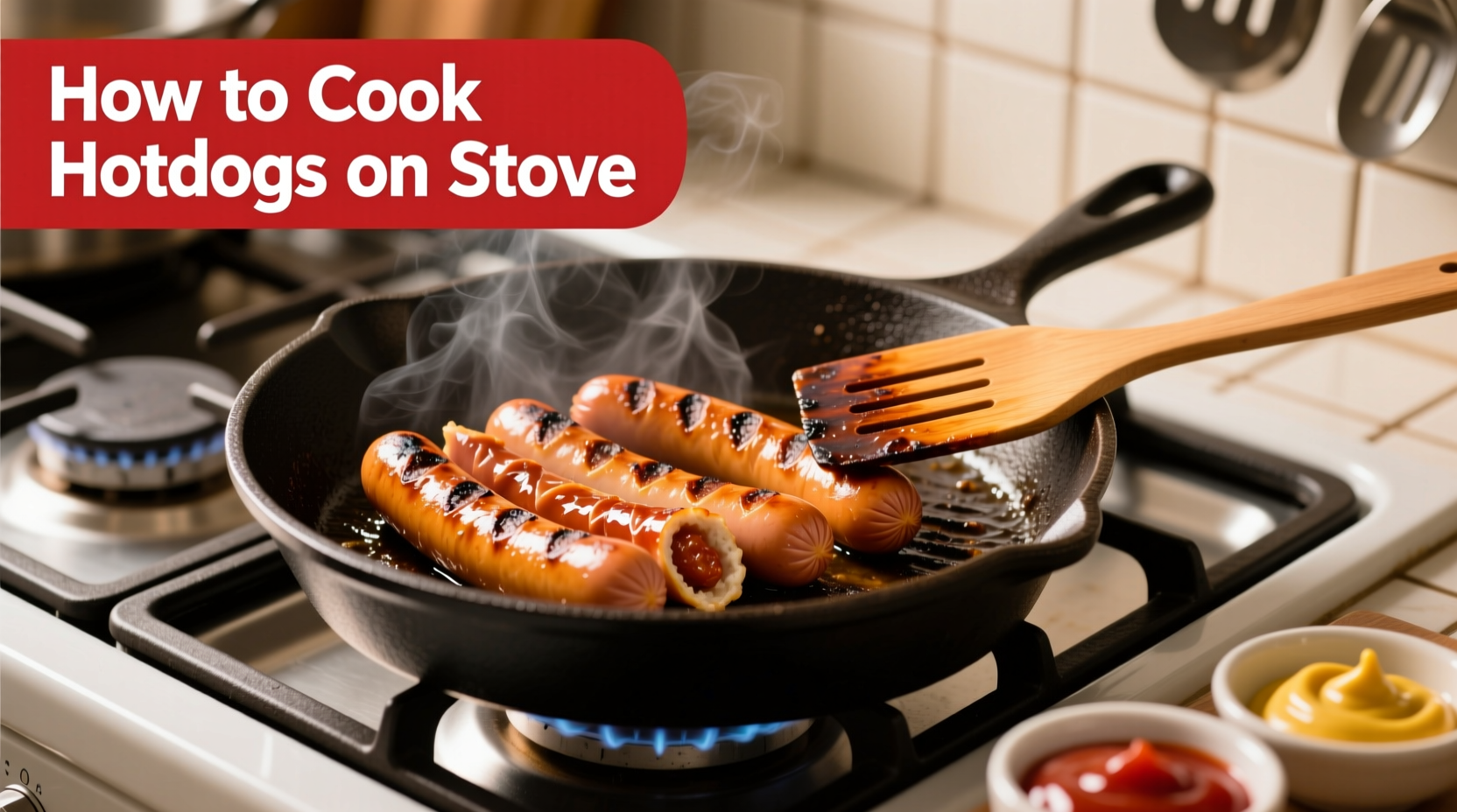 how to cook hotdogs on stove