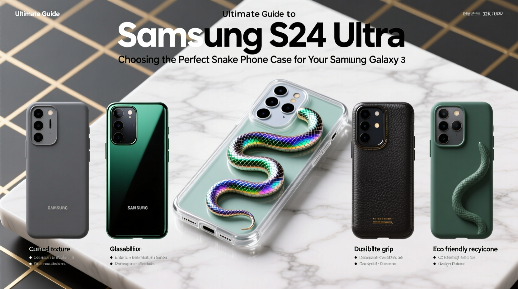 ultimate guide to choosing the perfect snake phone case for your samsung s24 ultra