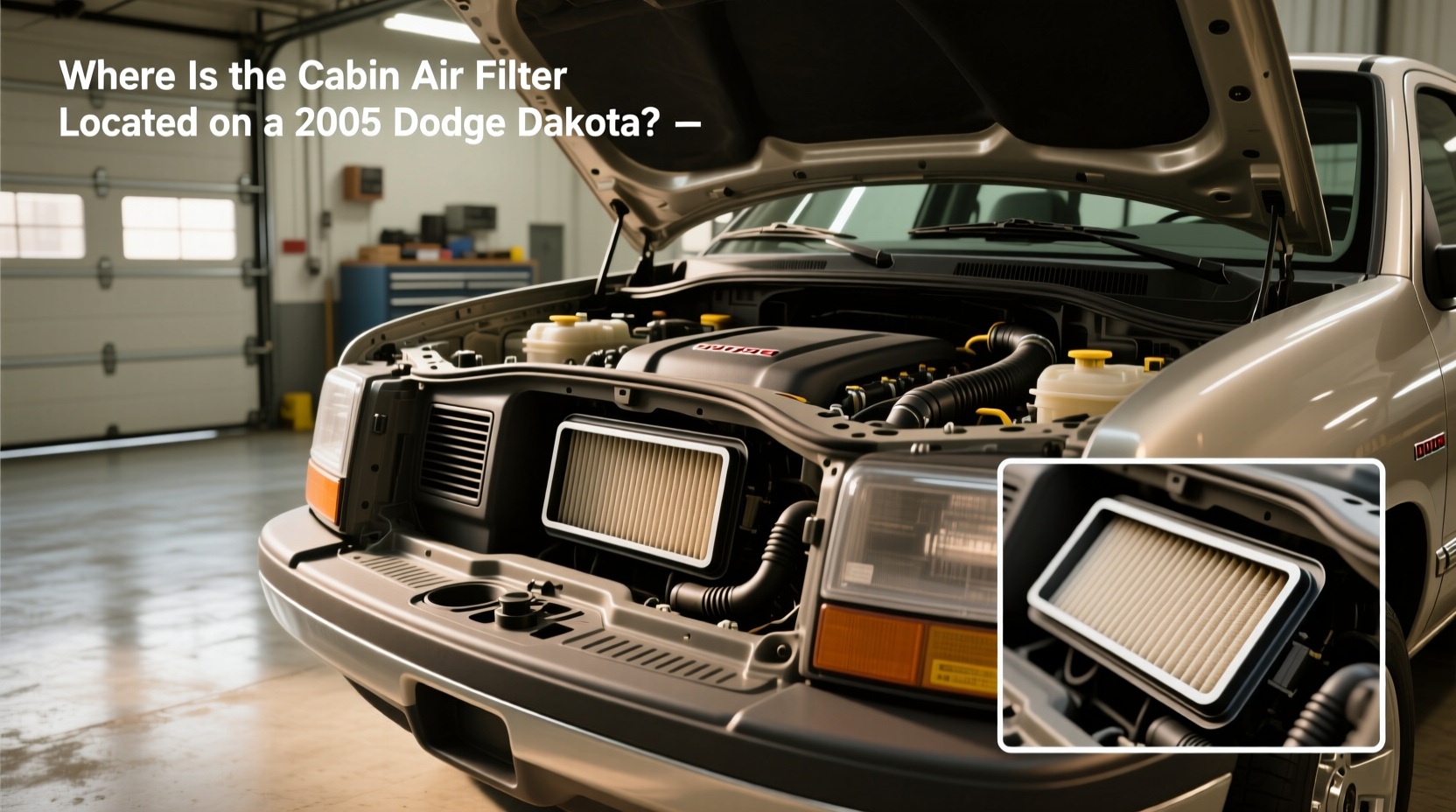 2005 dodge dakota cabin air filter location replacement