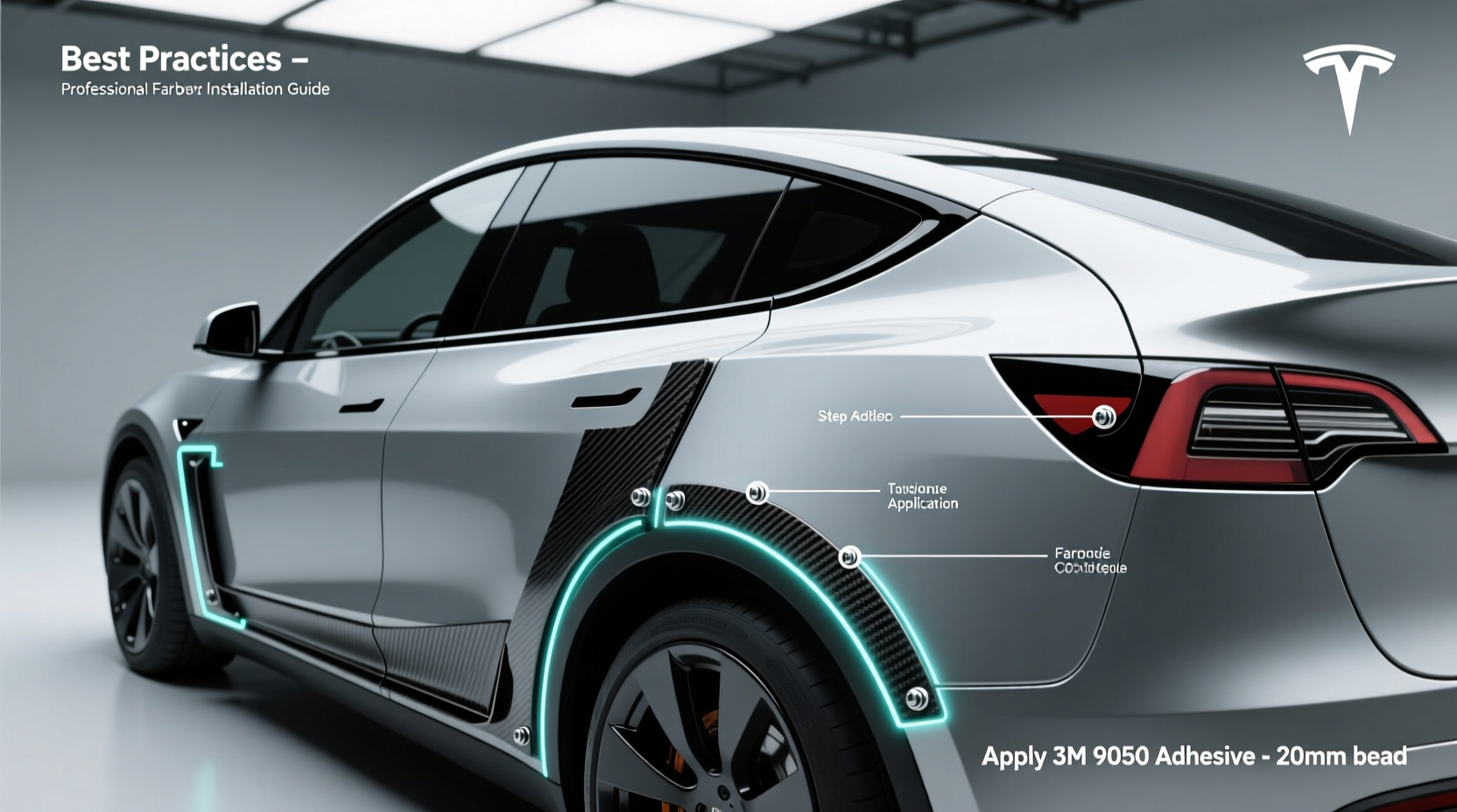 tesla model y carbon install