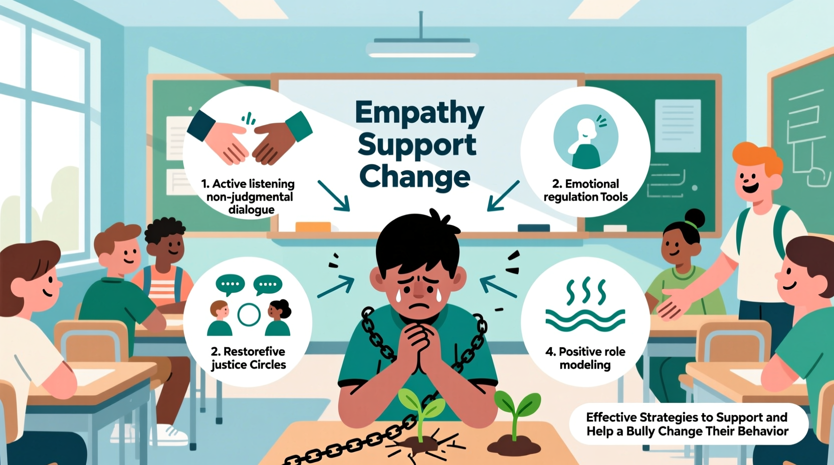 effective strategies to support and help a bully change their behavior