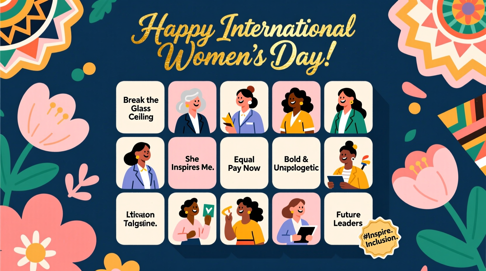 international womens day bingo