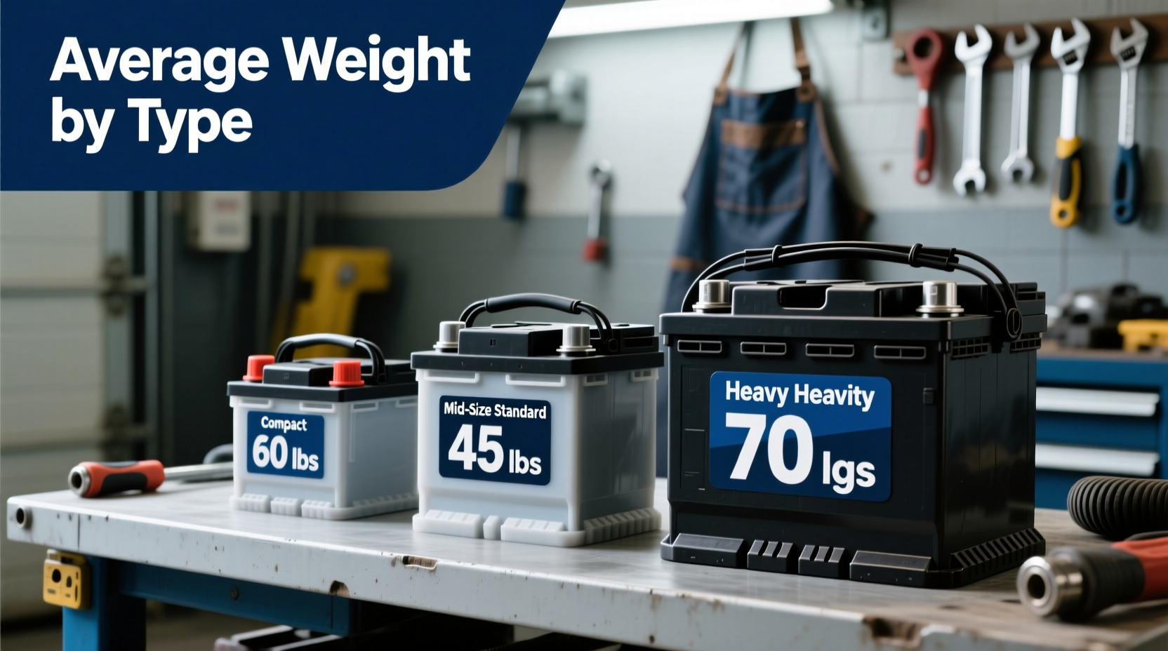 how much does a car battery weight