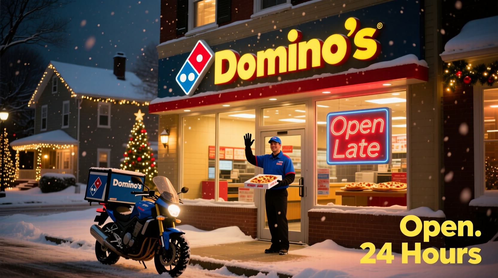 is dominos pizza open on christmas eve