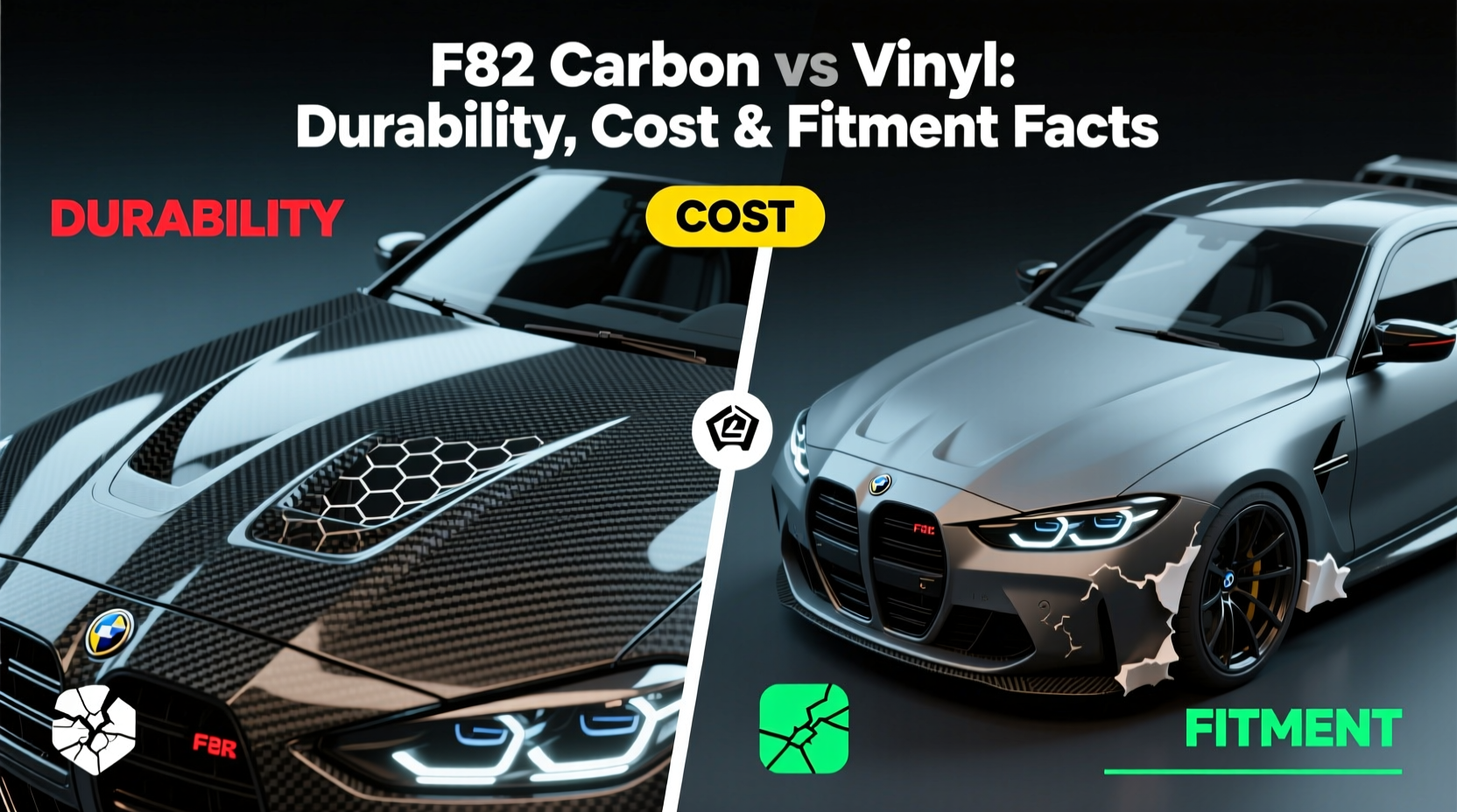 f82 carbon vs vinyl