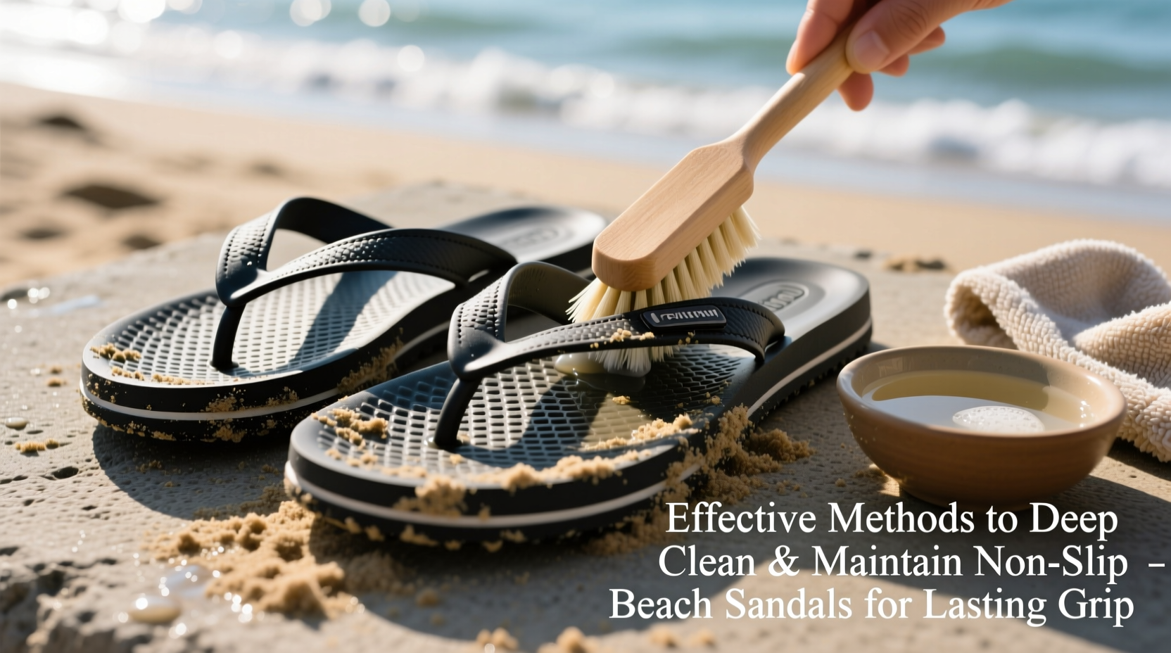 effective methods to deep clean and maintain non slip beach sandals for lasting grip