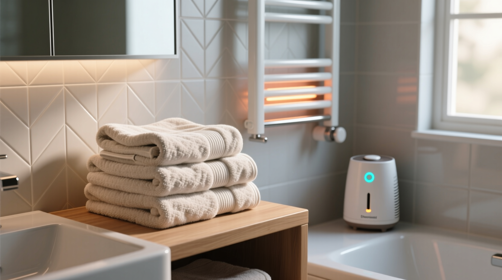 how to keep towels dry in the bathroom