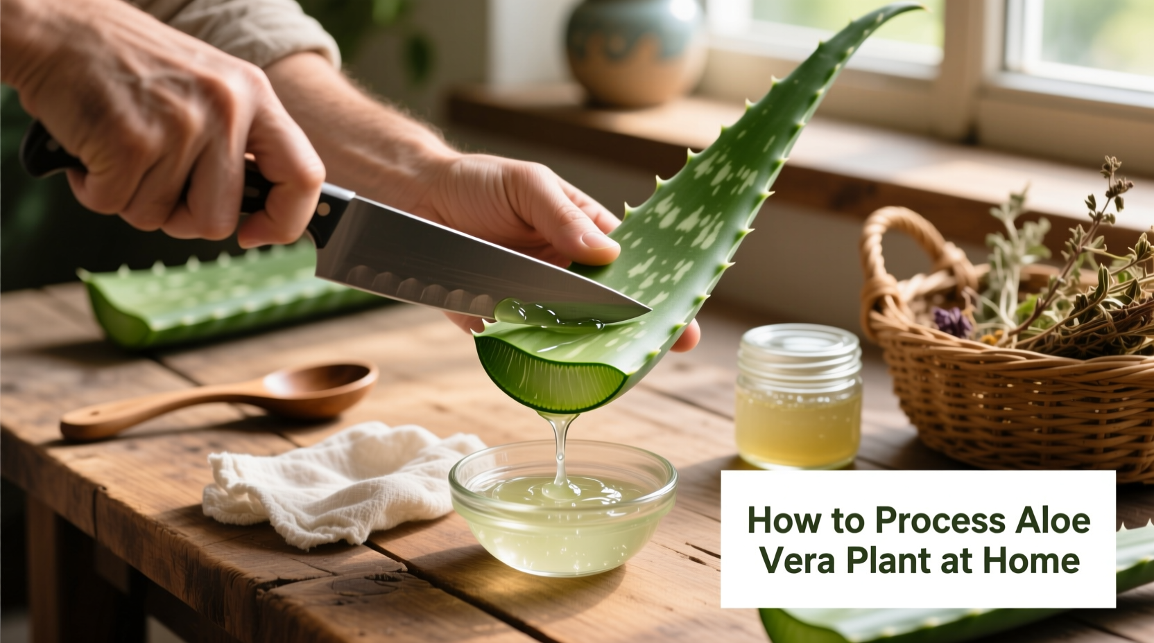 How to Process Aloe Vera Plant at Home