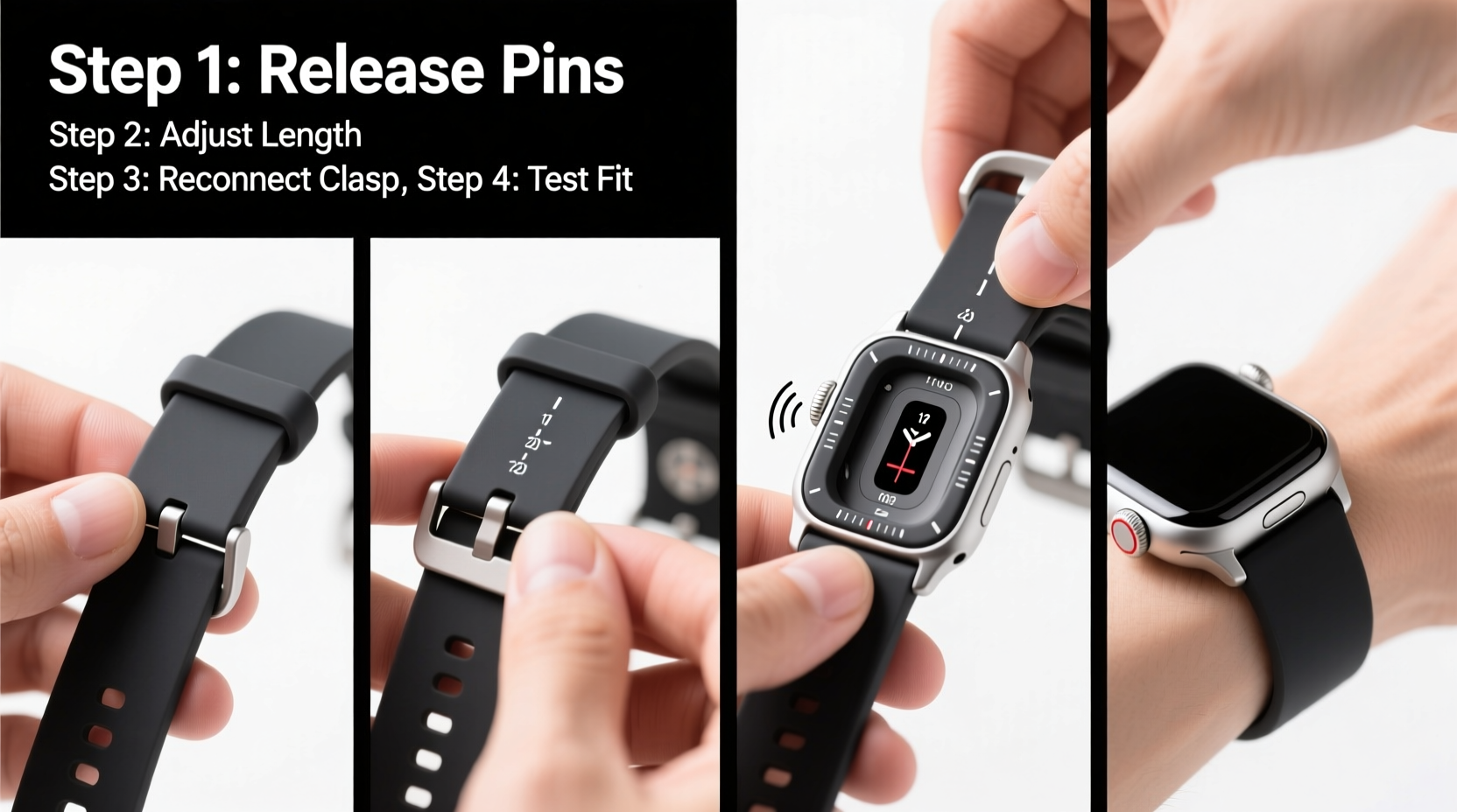 step by step guide to adjusting your sports watch band for a comfortable fit