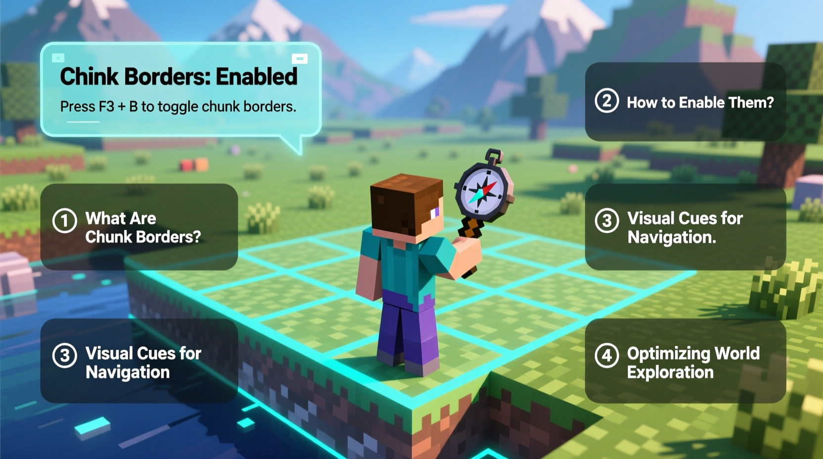 the ultimate guide to enabling and using chunk borders for better minecraft navigation