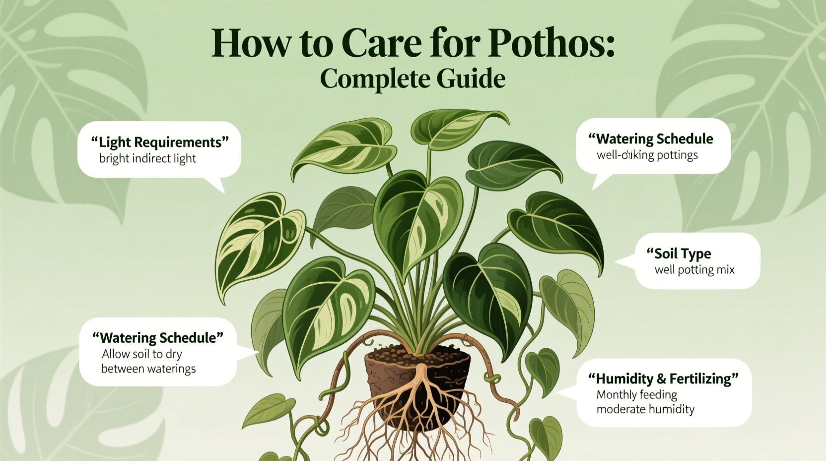 how to care for pothos