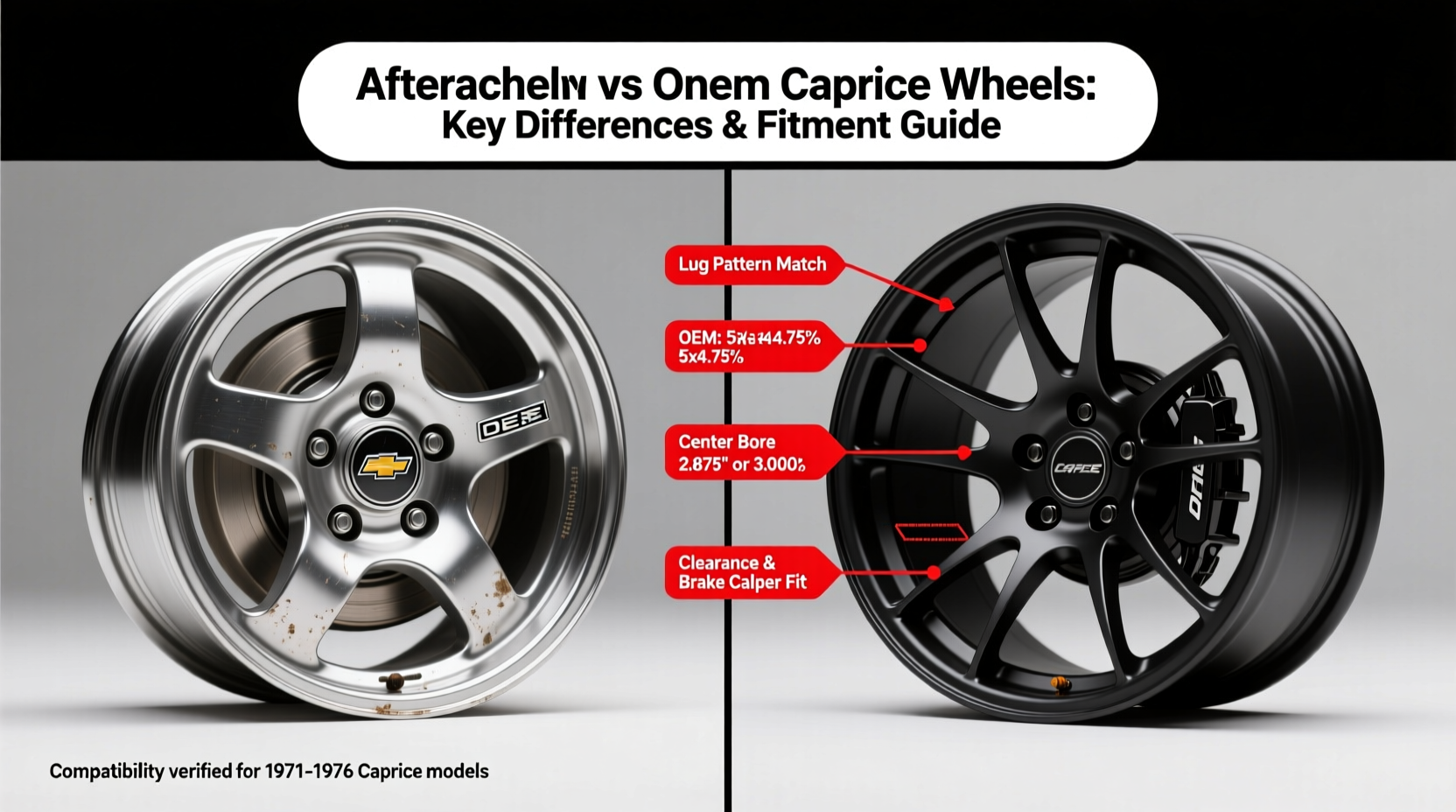 aftermarket vs oem caprice wheel