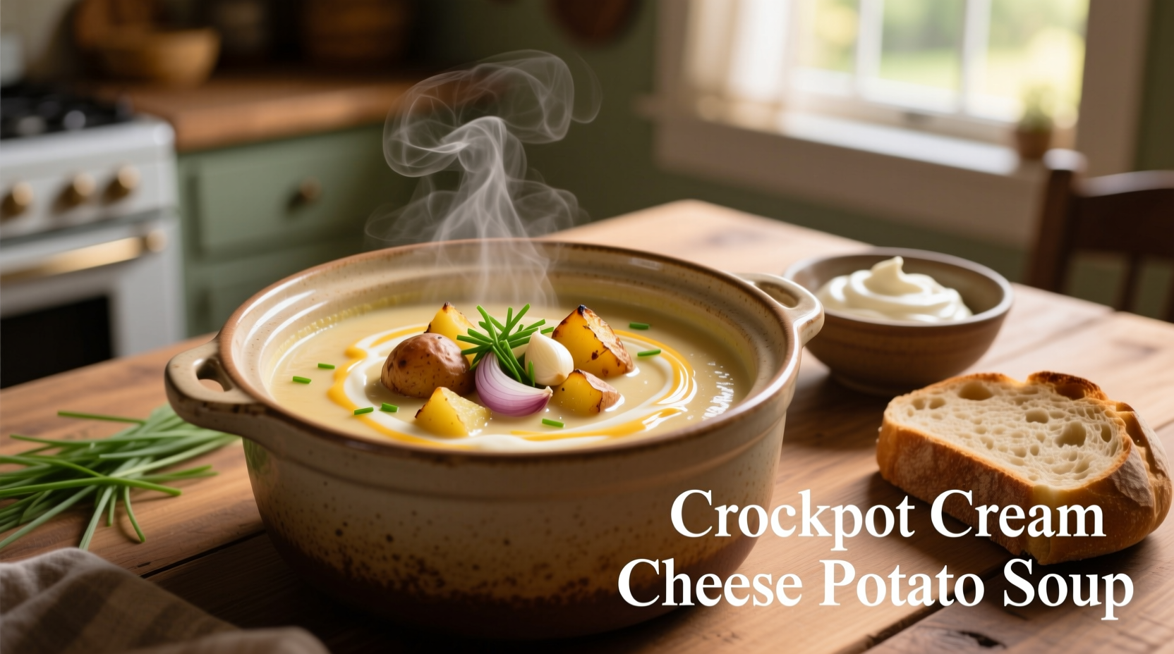 Perfect Crockpot Cream Cheese Potato Soup Recipe (Easy)