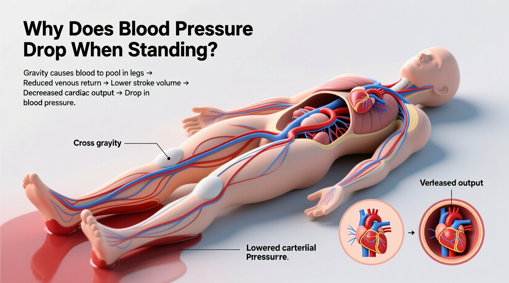 why does blood pressure drop when standing causes info