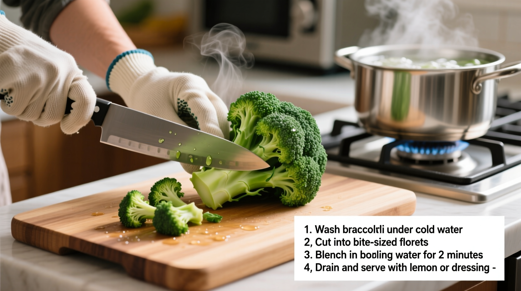 how to cook raw broccoli