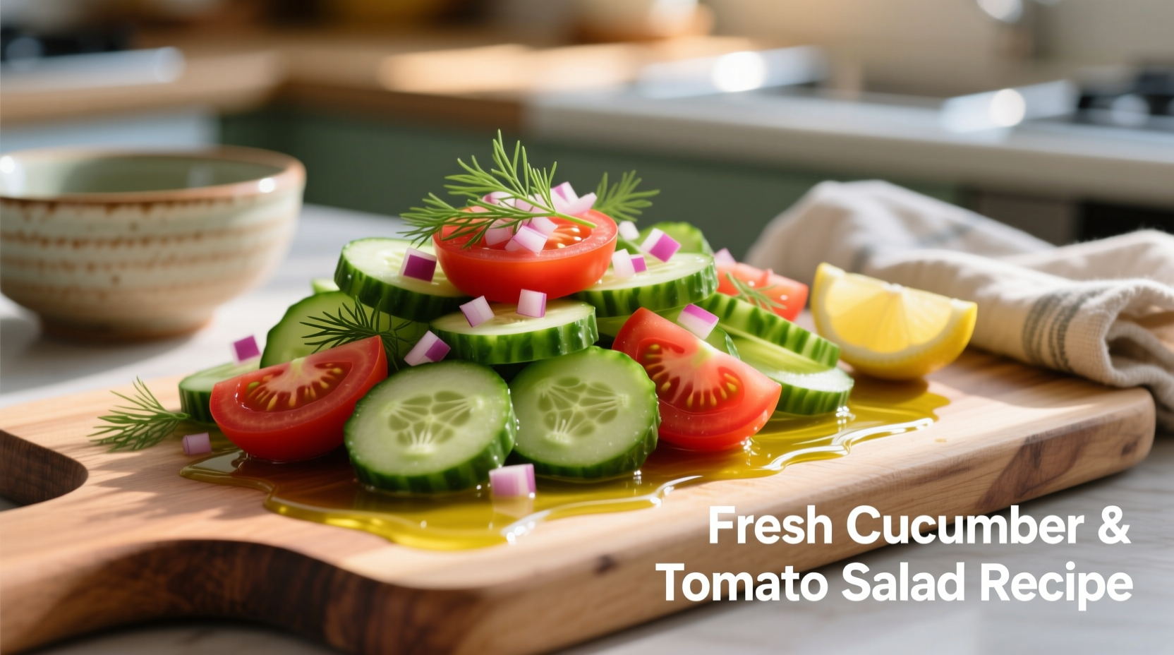 Perfect Cucumber & Tomato Salad Recipe in 10 Minutes