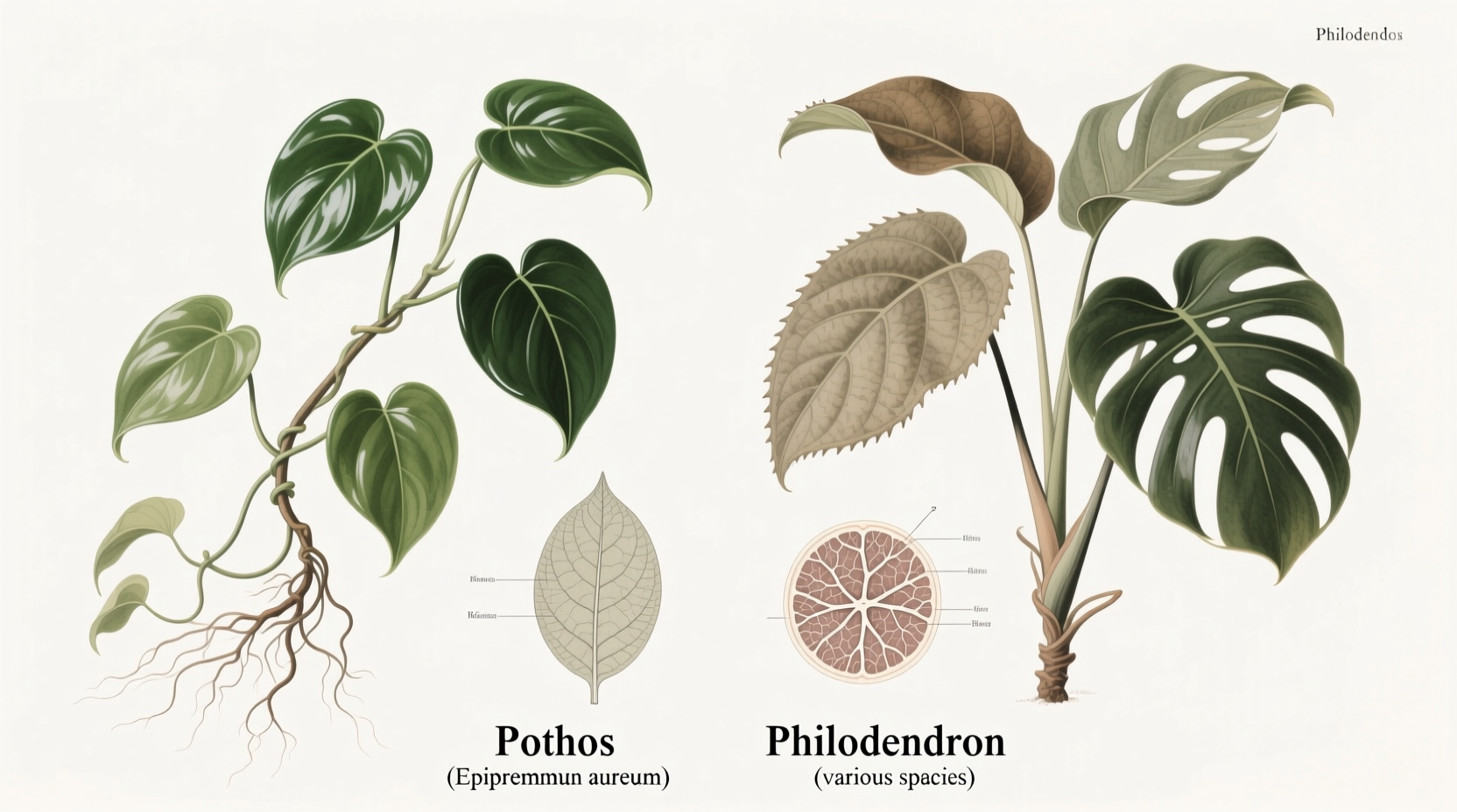 are pothos philodendrons