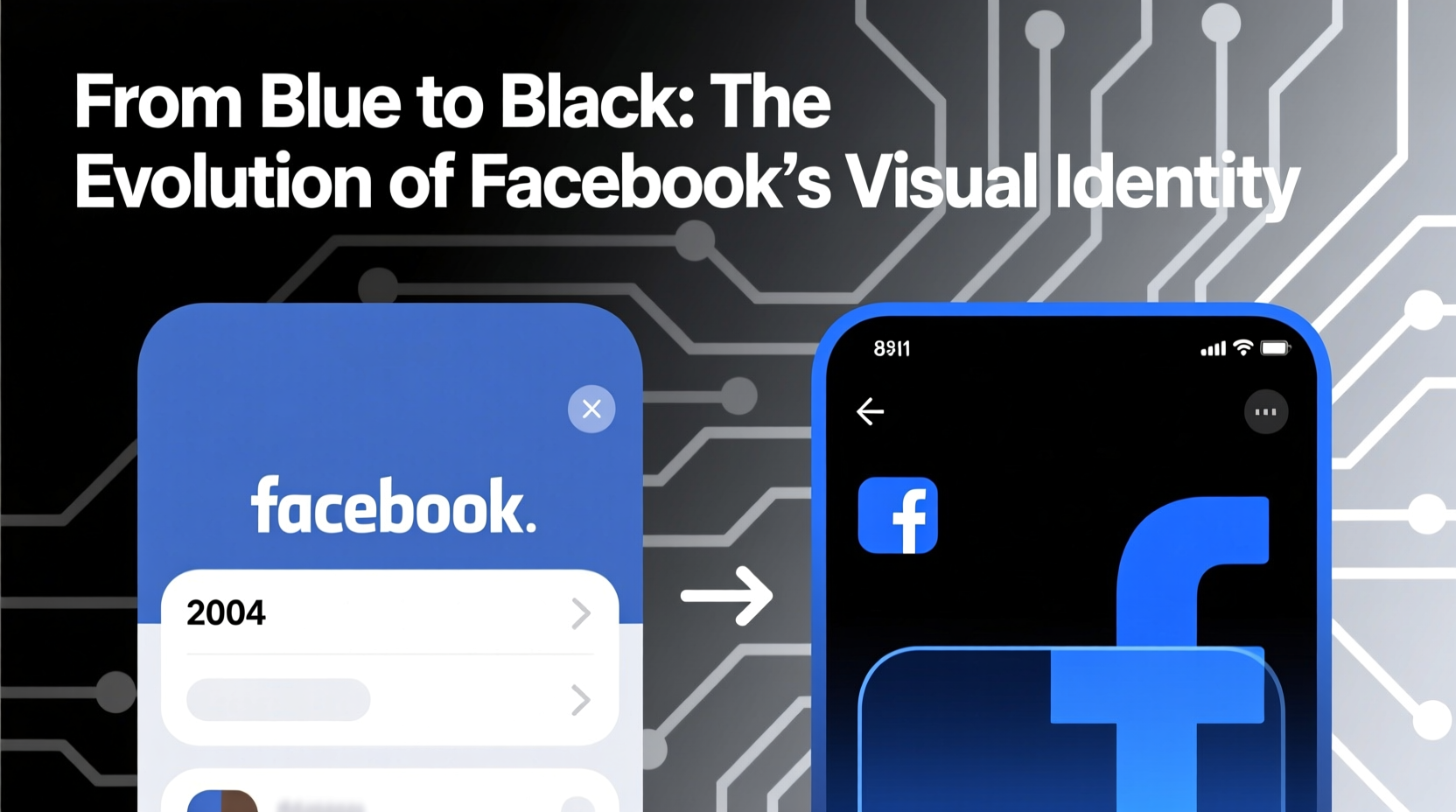 why is facebook black and blue understanding visual changes