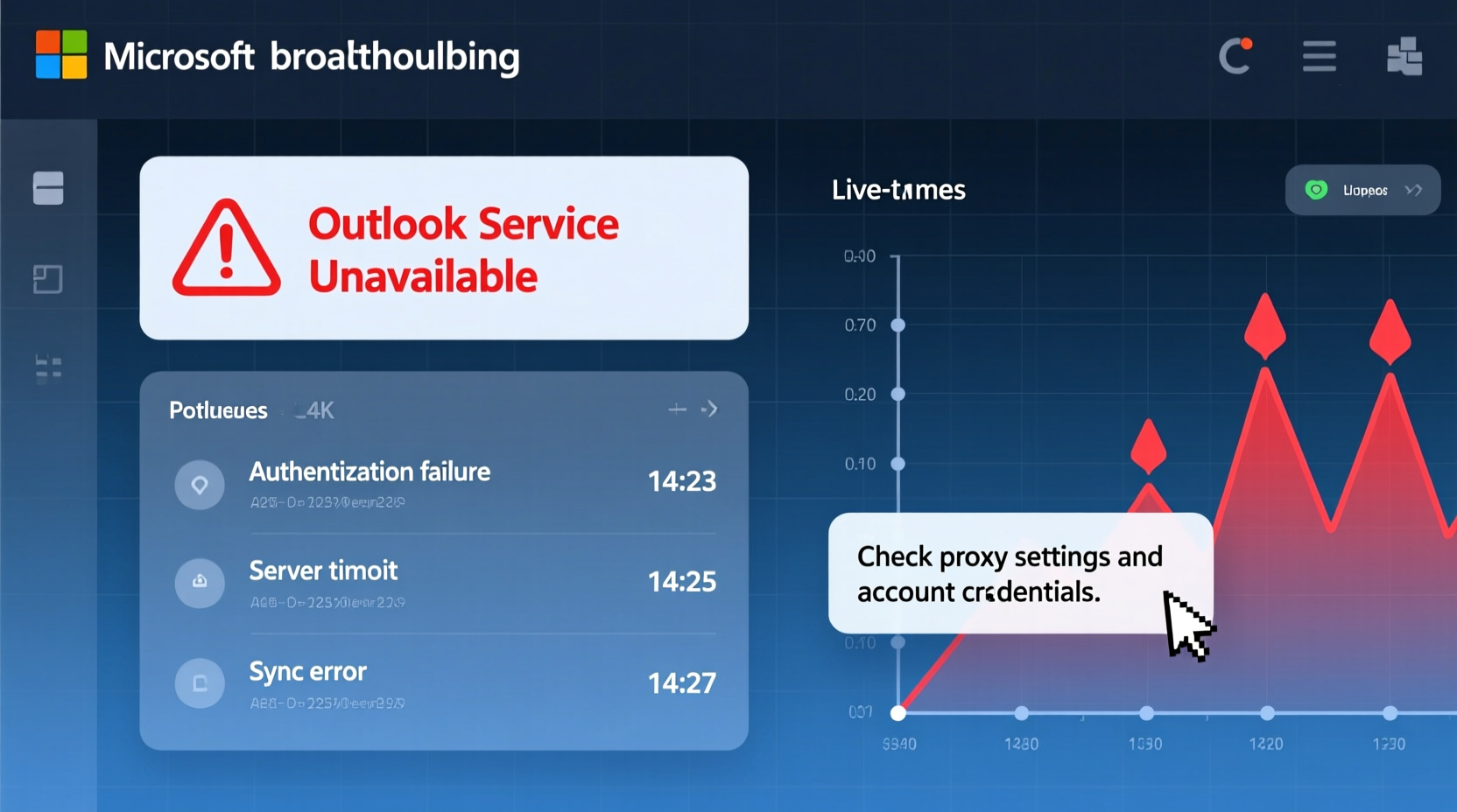 outlook not working today troubleshooting current status