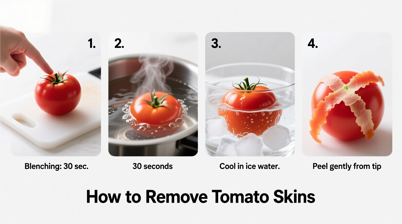 how to remove tomato skins