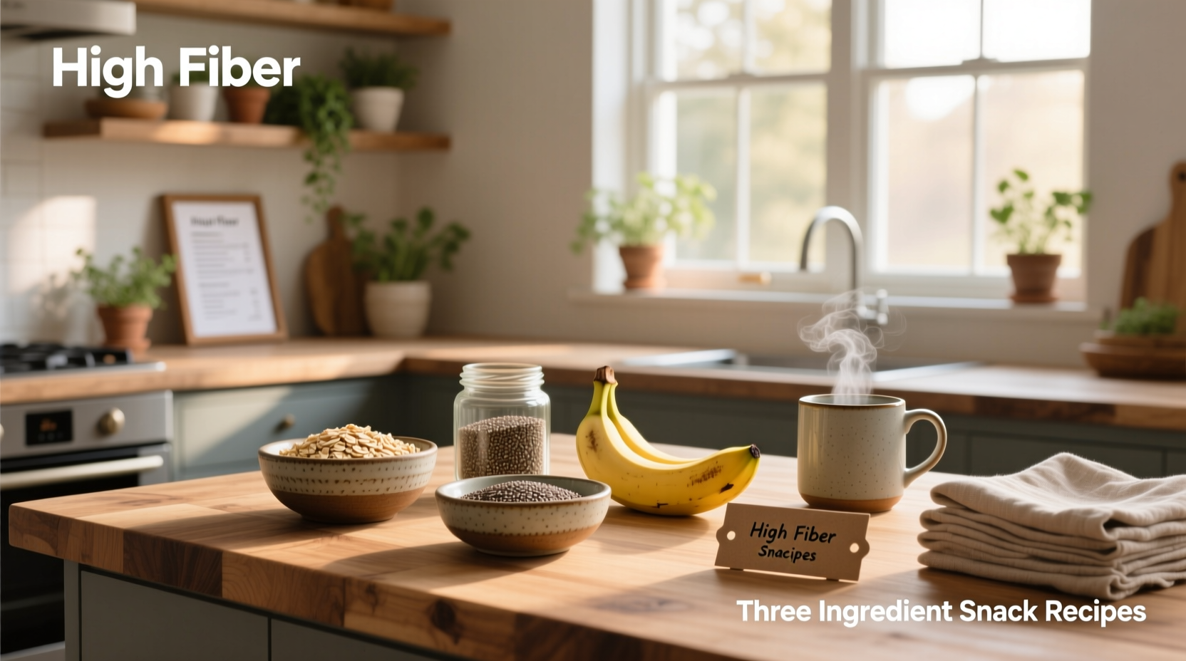 3 ingredient high fiber snacks