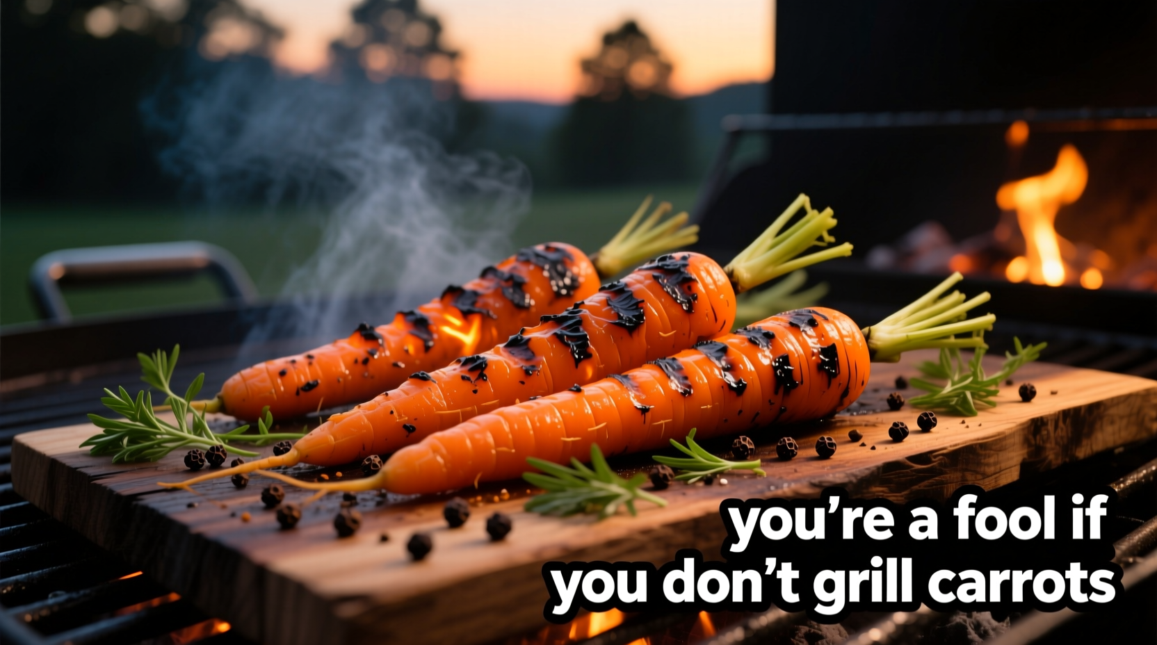 youre a fool if you dont grill carrots