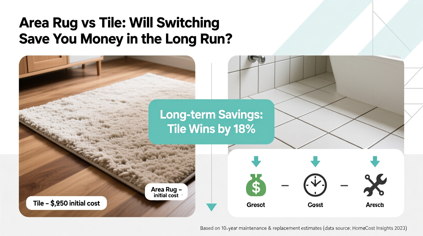 area rug vs tile will switching save you money in the long run