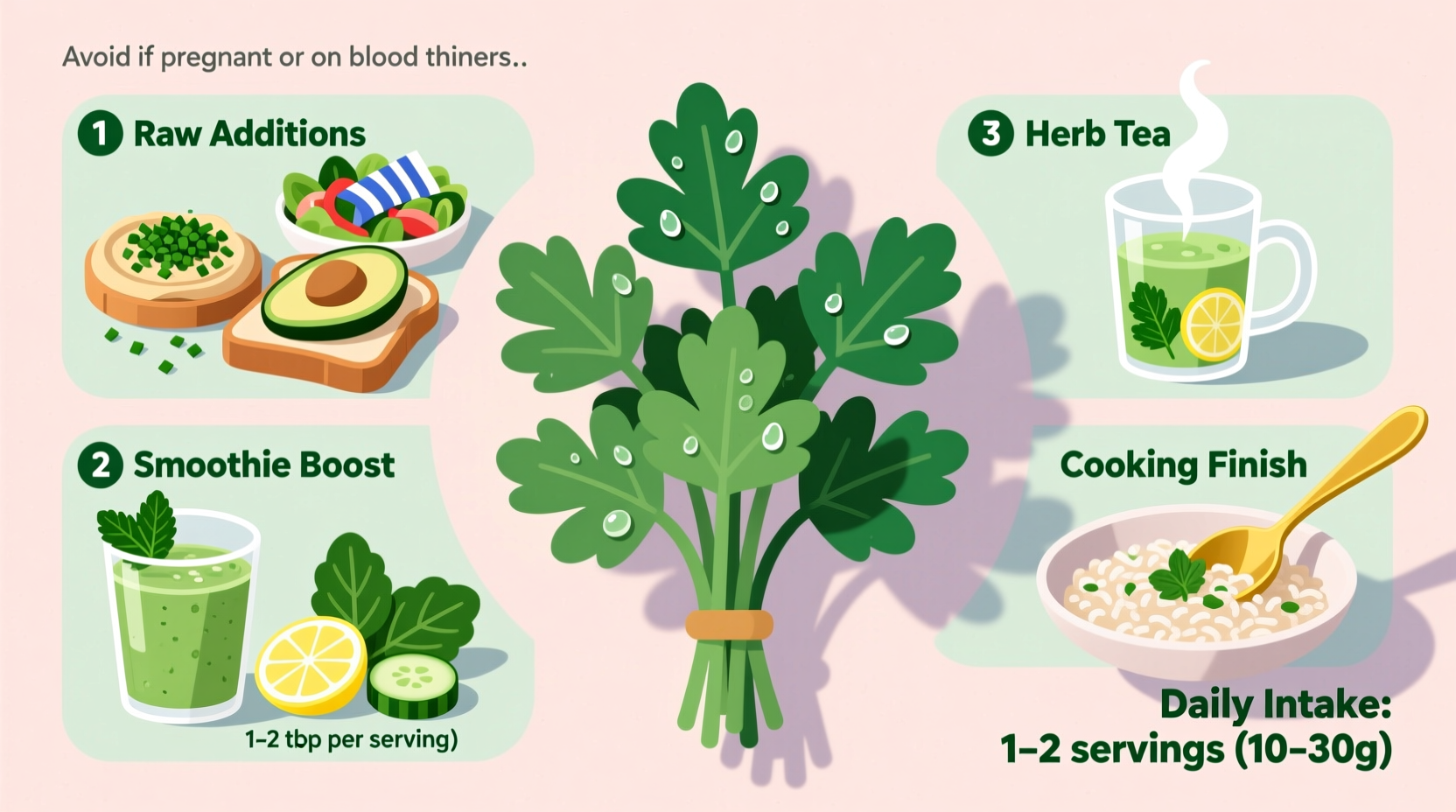 how to safely and effectively incorporate parsley into your daily diet