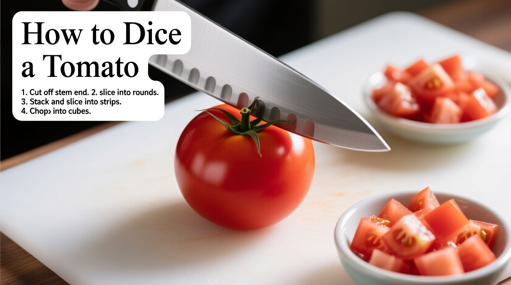 how do you dice a tomato