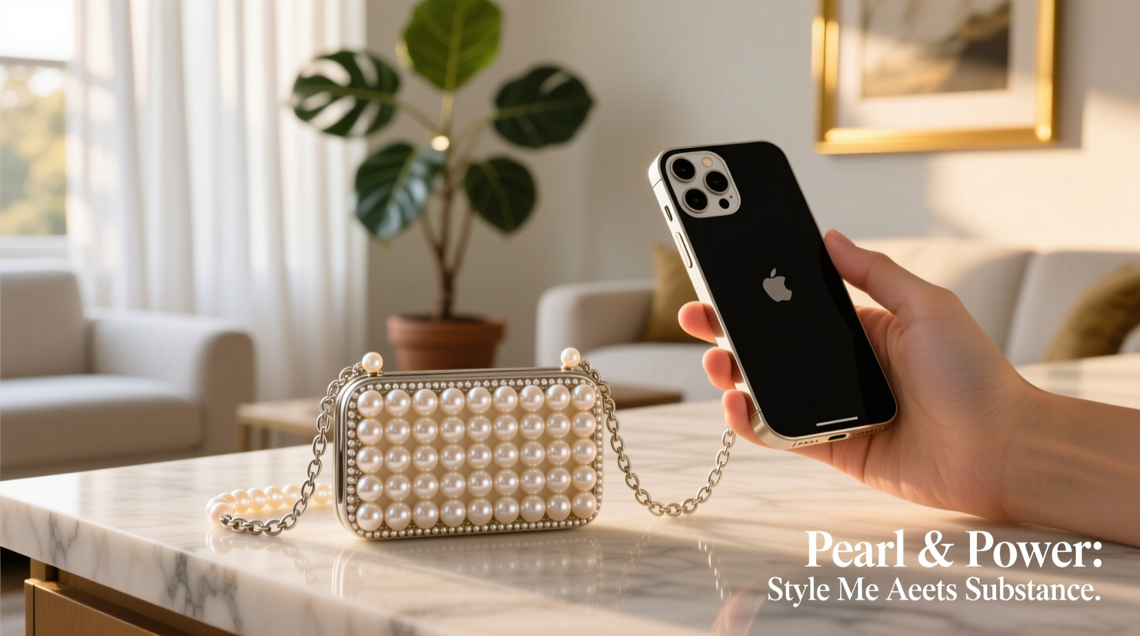 elegant and practical tips for styling your iphone with a pearl hand chain case