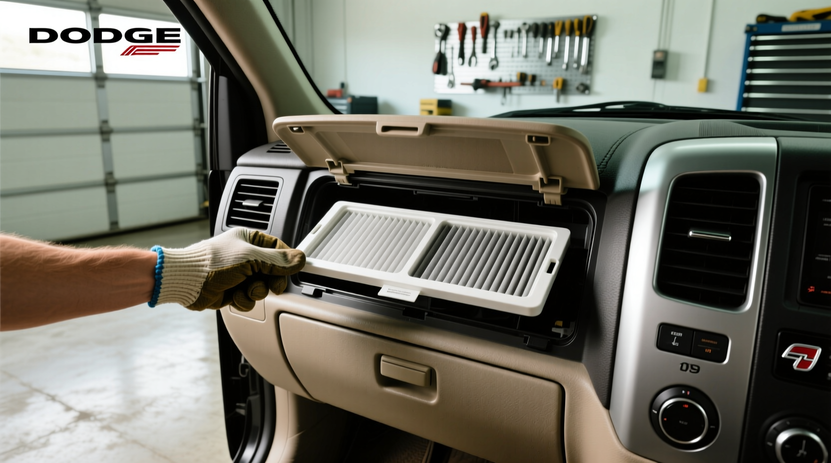 2008–2009 dodge ram cabin air filter location replacement guide