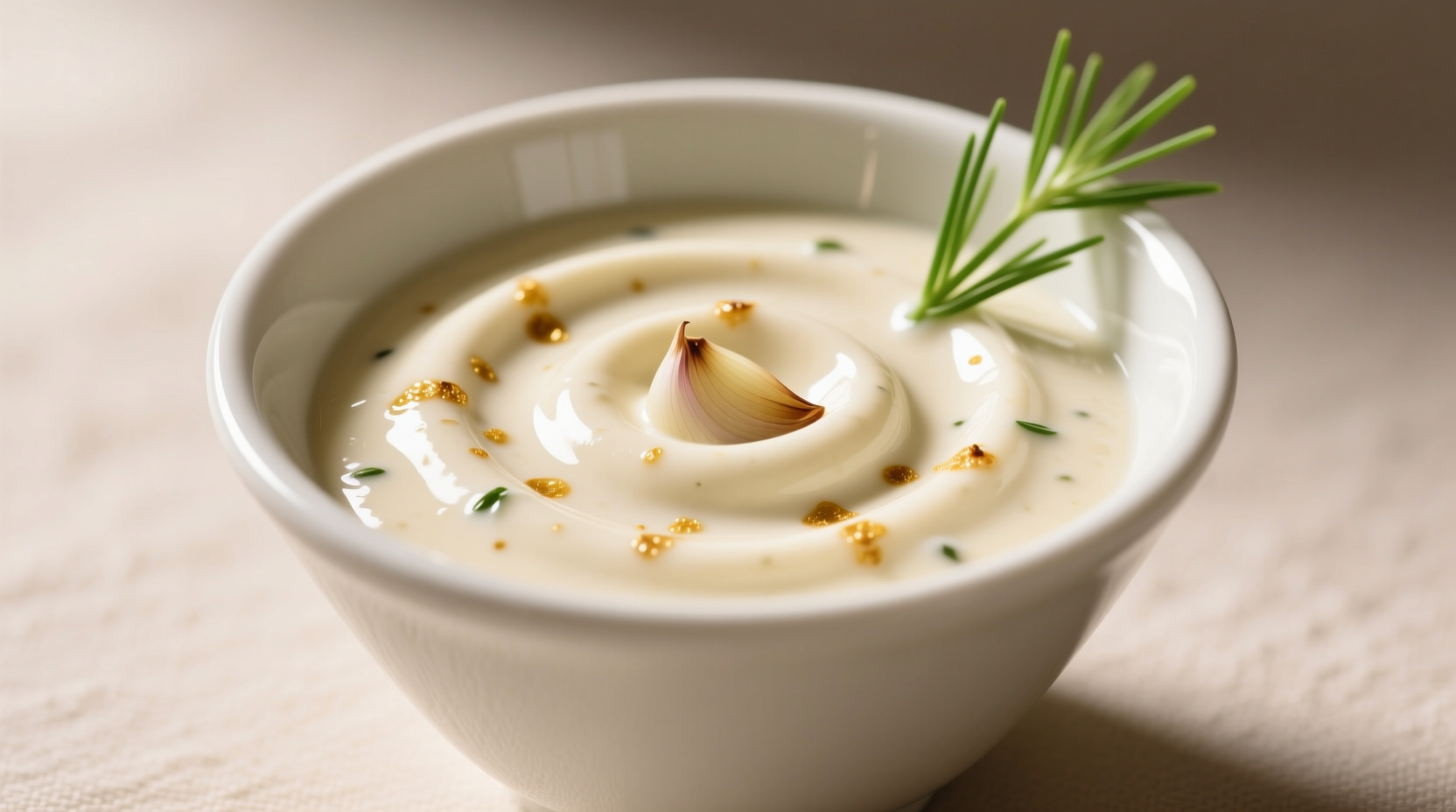 Creamy blooming onion dipping sauce in white bowl