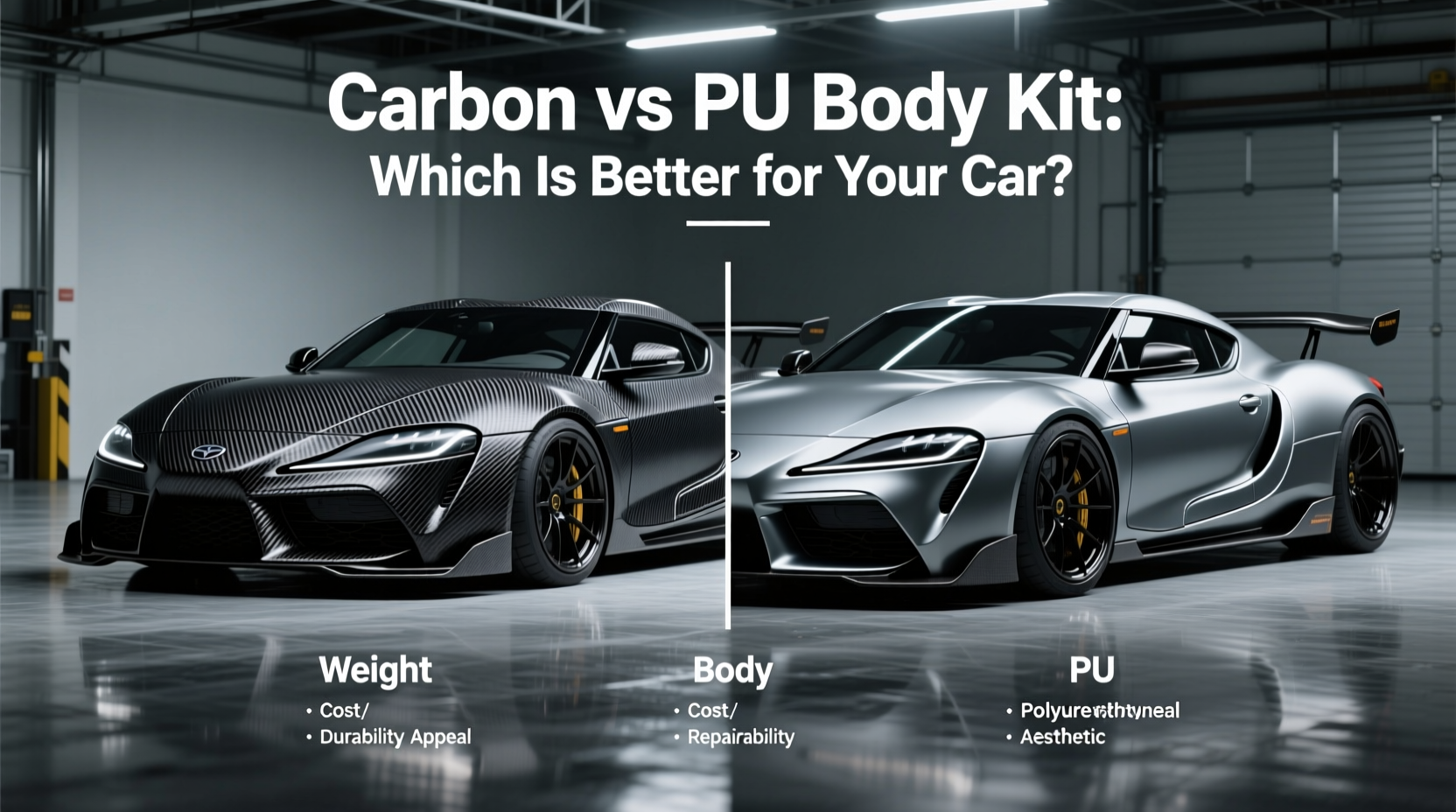 carbon vs pu body kit